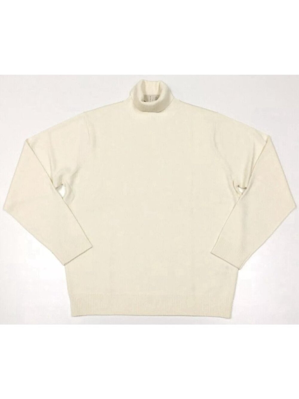 Peter Millar XL Crown Ski Winter Ivory 100% Merino Wool Turtleneck Sweater $248